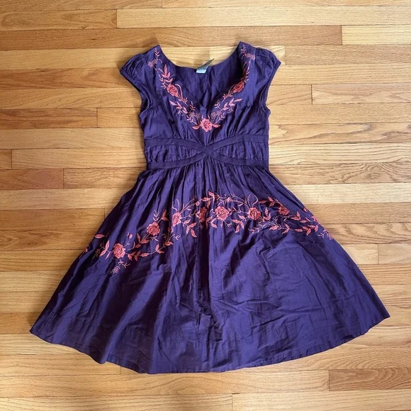 strapless open back dress Yoana Baraschi Anthropologie SMALL Modele Coral Floral Pleated Dress   FABULUX